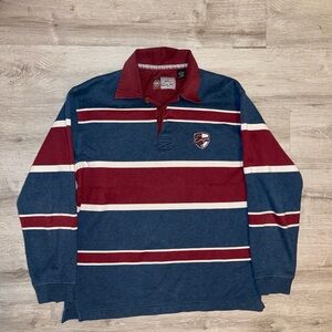 Enyce Blue and Red Striped Casual Shirt